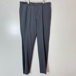 Ted‎ Baker Jarrett Textured Wool Pants Gray Size 34R